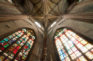 https://commons.wikimedia.org/wiki/File:San_Sebastian_Church_Stained_Glass_Window.jpg