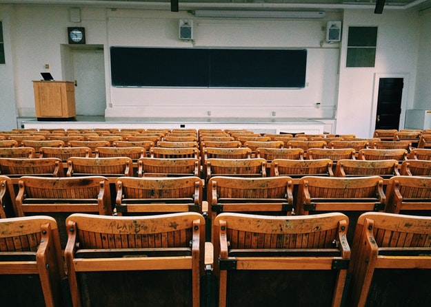 Large, empty classroom 
