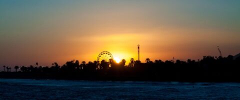 Image of a Ferris wheel and sunset at the Ventura County Fair Image by Gwen M from Pixabay